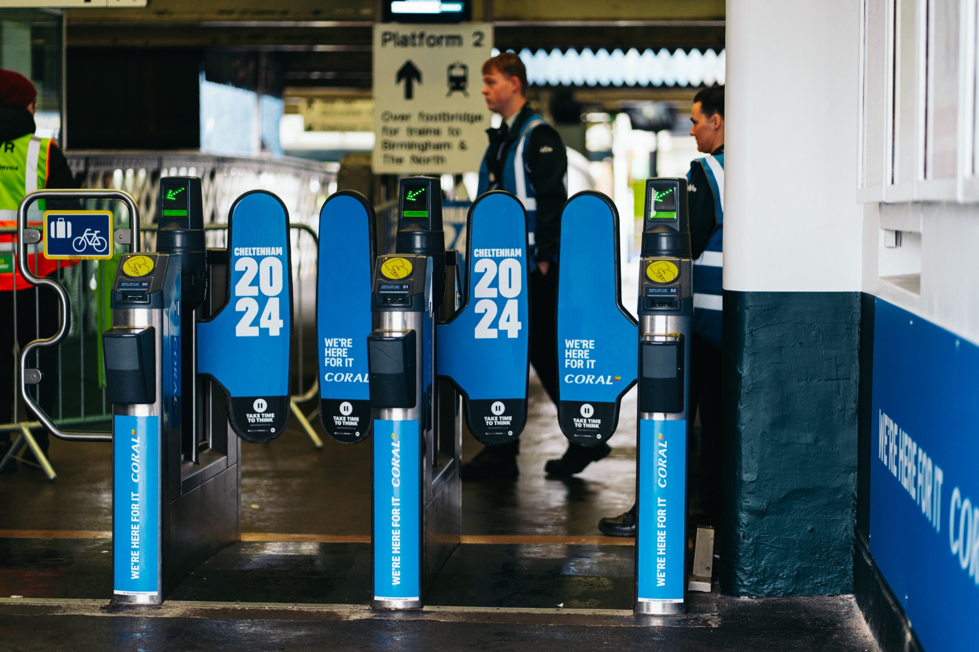 Branded ticket barriers