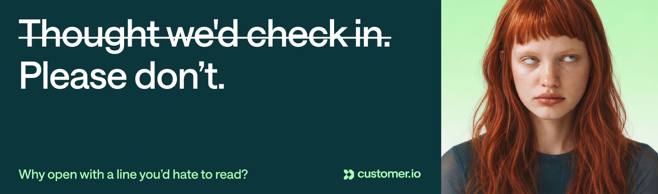 Strikethrough the BS billboard design