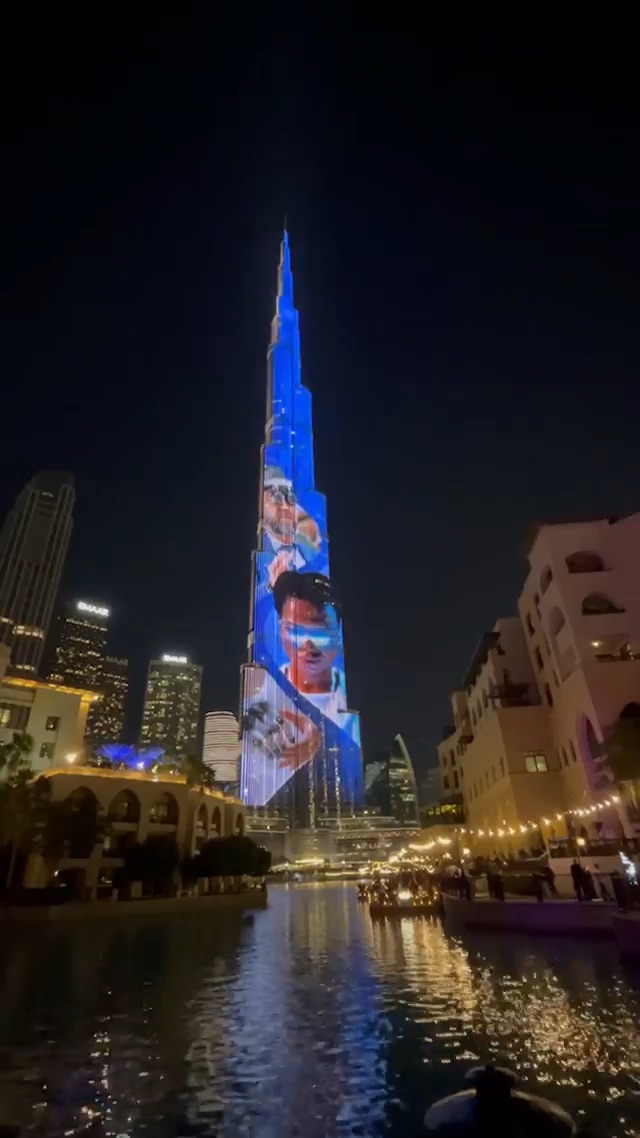 Live projection featuring healthcare imagery