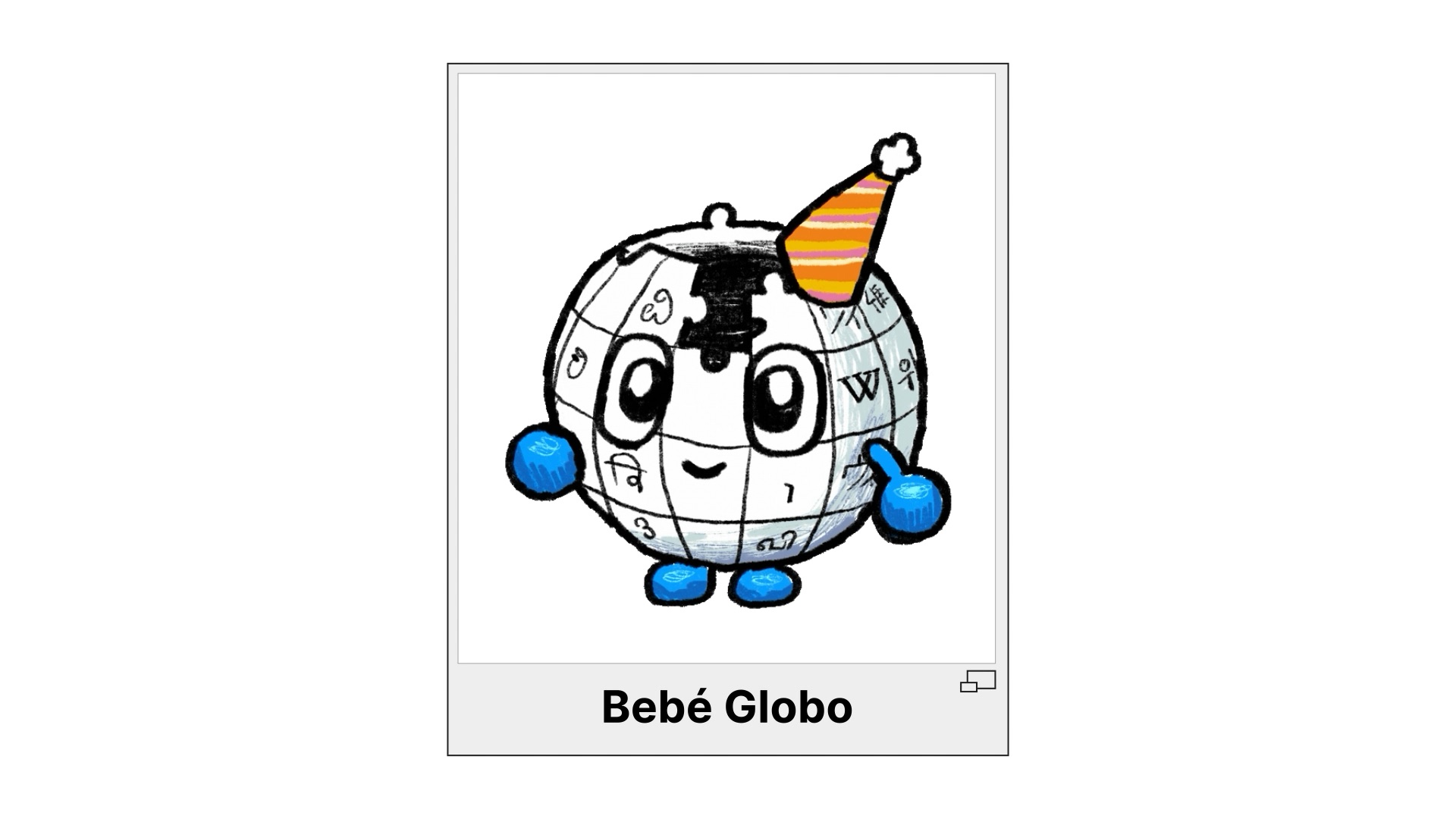 Baby Globe character frame