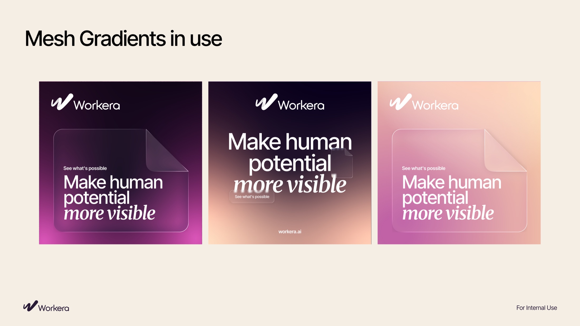 Mesh gradients in use on social posts