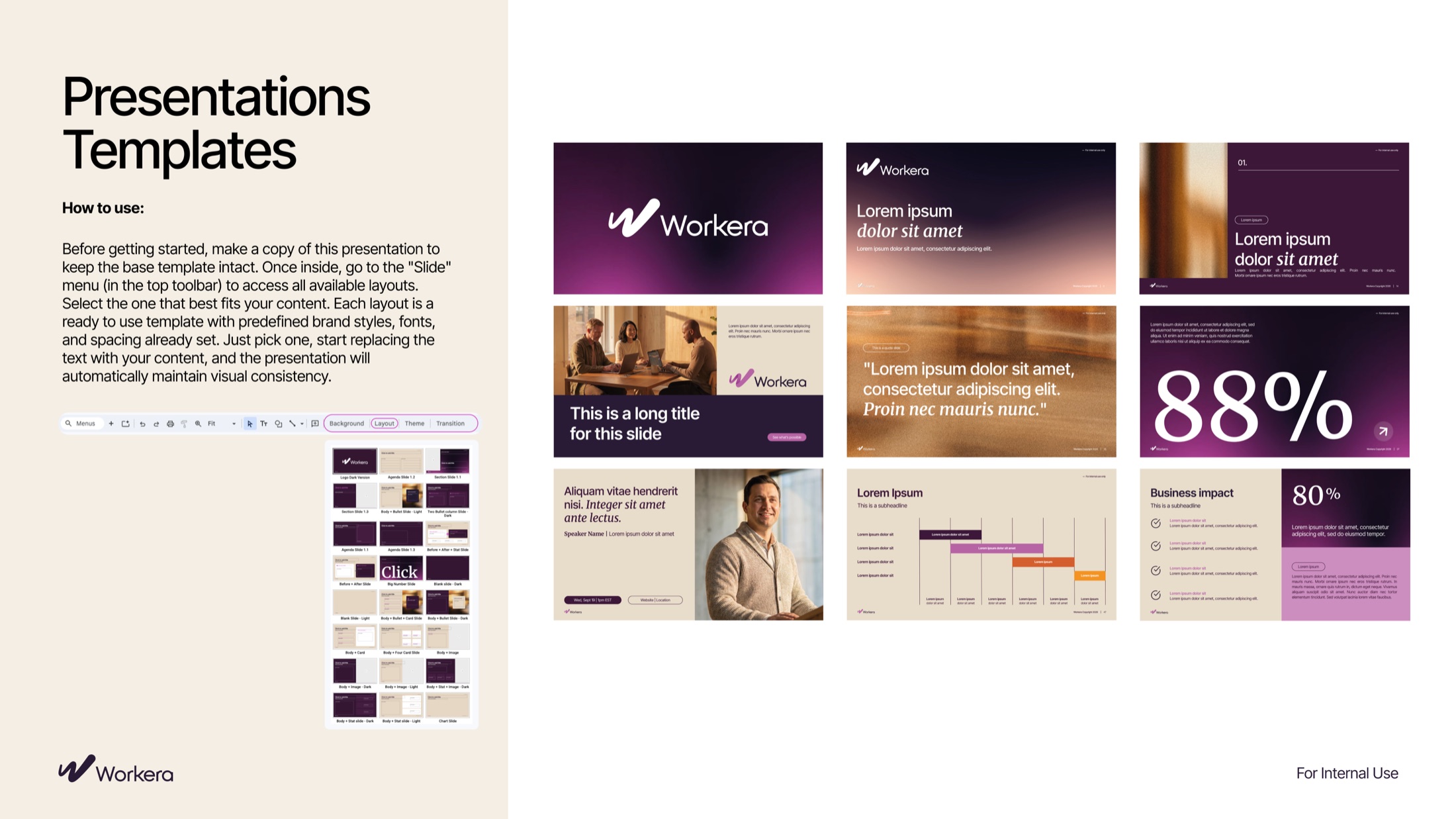 Workera presentation templates